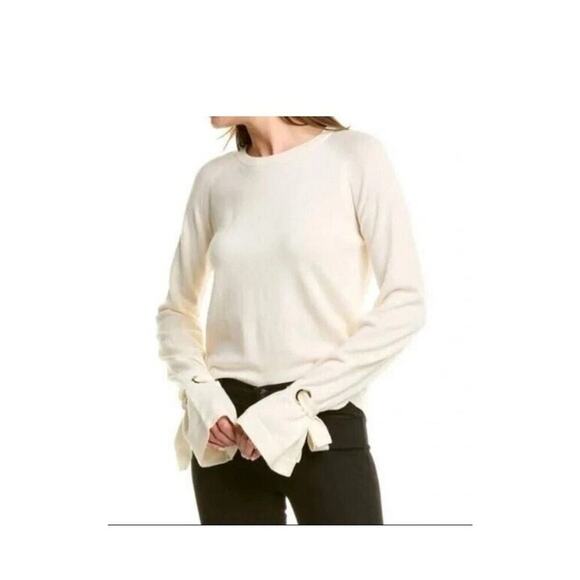 Maje Women Mory Tie-Cuff Wool Cashmere Blend Sweater Size 1 Small - Picture 1 of 5